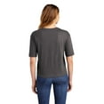 thumbnail image 2 of District Adult Female Women Plain Elbow Sleeves T-Shirt Hthrd Charcoal Large, 2 of 4