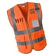 thumbnail image 3 of Alta Seguridad Seguridad Chaleco Uniforme XL Naranja Sunnimix Chaleco de seguridad para ropa de trabajo, 3 of 7