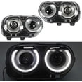 thumbnail image 4 of SEBLAFF Right&Left Headlight For 2015-2018 Dodge Challenger Black Halogen W/ LED, 4 of 7