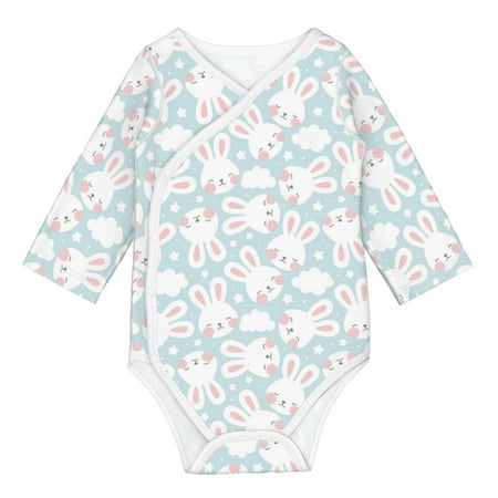 

Coaee Rabbit And Star for Soft Cotton Baby Long-Sleeve Bodysuit Girls Boys Bodysuit Romper