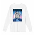 thumbnail image 4 of Beetlejuice Mansion Key Art Adult White Crew Neck Long Sleeve Tee-Small, 4 of 7