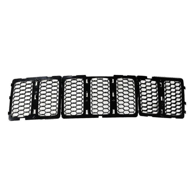 Car Black Front Grille Inserts Trim Compatible With Jeep Grand Cherokee 2014-2016