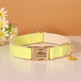 thumbnail image 3 of Pet Artist Fancy Sequin Personalized Dog Collars Custom Pet Puppy Cat Name Engraved ID Tag Gold Buckle with Cute Flower Pendent, 3 of 10