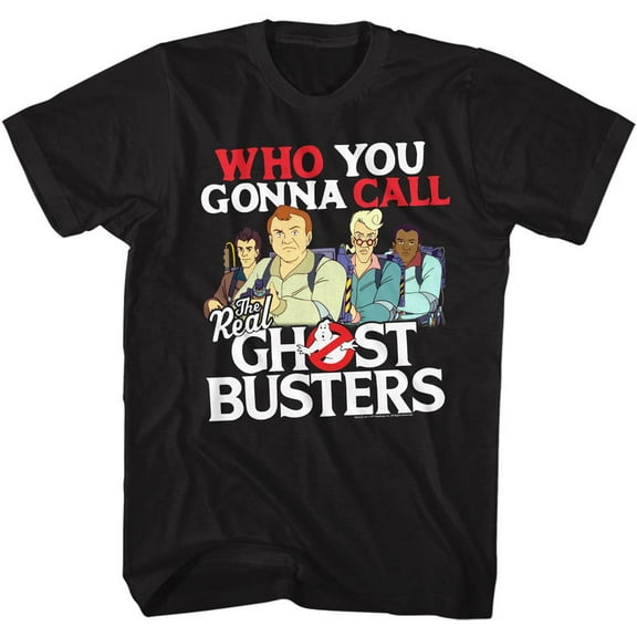 Real Ghostbusters Call Em Black T-Shirt