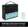 thumbnail image 4 of Outdoor Rug x Outdoor Carpet Reversible Patio Rug for Camping Large Outdoor Plastic Straw Area Rug Portable Geometric Mats for RV Backyard Deck Porch Beach Picnic Teal, 4 of 7