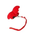 thumbnail image 4 of Angel Wing Rabbit Harness Kitten Pet Bunny Hamster Leash Adjustable Training Rope Bunny Hamster Outside Clothes for Goose Hen Red XS, 4 of 9