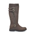 thumbnail image 2 of WHITE MOUNTAIN Shoes Women's Mazed Tall Shaft Boot, Brown/Fabric, 7.5 M, 2 of 6
