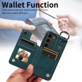 thumbnail image 4 of Nalacover for Samsung Galaxy S23 Plus Wallet Case with Card Slots & Metal Finger Ring, Durable PU Leather Back Double Magnetic Botton Flip Kickstand Purse Shockproof Phone Case,Green, 4 of 10