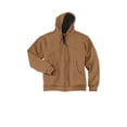 thumbnail image 3 of CornerStone Unisex Heavyweight Full Zip Hooded Sweatshirt with Thermal Lining | Zip Hoodie for Men & Women, Adjustable Hood, 3 of 4
