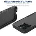 thumbnail image 4 of for iPhone 16 Pro Case,Heavy Duty Drop Protection Edge Raised Rugged Shockproof/Drop Proof/Dust Proof Military Protective Tough Durable Cell Phone Cover for Men Women for iPhone 16 Pro,Black, 4 of 5