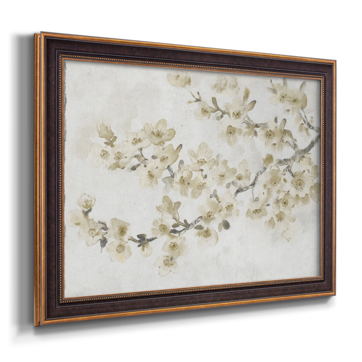 Neutral Cherry Blossom Composition I Premium Framed Canvas- Ready to Hang