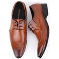 thumbnail image 6 of Mio Marino Men’s Slick Wingtip Leather Dress Shoes, 6 of 6