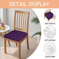 thumbnail image 2 of Purple Black Ornament Eye Pattern Seat Covers for Dining Room Chairs Set Of 4,Stretch Printed Washable Chair Seat Cover with Elastic Ties and Button,Removable Waterproof Couch Cushion Covers, 2 of 6