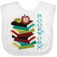 thumbnail image 3 of Inktastic Bookworm Reading Book Lover Boys or Girls Baby Bib, 3 of 4