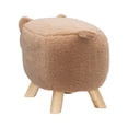 thumbnail image 6 of Talia the Teddy Bear Children's Stool, Brown Faux Fur, 6 of 7