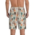 thumbnail image 4 of Lsque Squirrels and Trees Mens Sleep Pajama Shorts,Short Pajama Pants, Cotton Ultra-Soft Knit-Small, 4 of 9