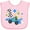 AD-Pink, variant on Inktastic Happy 1st Birthday Blue Racing Car Boys or Girls Baby Bib