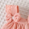 thumbnail image 6 of kpoplk Toddler Girls Outfit Set Graphic Ruffle Dress and Striped Legging Bike Shorts 2 Piece Summer Set Size 2-3 Years,Pink, 6 of 7