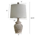 thumbnail image 6 of Oneach Rustic Retro Table Lamp Set of 2 for Bedroom Living Room 18.75" Farmhouse Nightstands Bedside Lamps Resin, 6 of 9