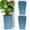 Blue, variant on 2 Pack Tall Planters Flower Pots for Indoor or Outdoor 8" Plant Pots Tall Flower Pots Tapered Planters with Tray for Porch, Patio, Backyard, Large Planters for Outdoor Indoor Home Decor(White)