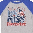 thumbnail image 4 of Inktastic Little Miss Firecracker Patriotic Girls Toddler T-Shirt, 4 of 5