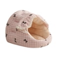 thumbnail image 3 of Cama para Gatos Cama para Gatos Cubierta de Cueva Suave con Cortina de Puerta, Cama Redonda para Mascotas con Capucha de Felpa para Conejitos, hámster Rosa, 3 of 8