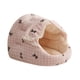 thumbnail image 2 of Cama para gatos tipo cueva redonda, cama para mascotas cálida tipo cápsula para gatos con cortina de puerta, cómoda y cubierta. Rosa, 2 of 9