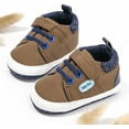 thumbnail image 5 of HsdsBebe?Baby?Boys?Girls?Oxford?Shoes?PU?Leather?Soft?Rubber?Sole?Sneakers??Anti-Slip?Toddler?Ankle?Boots?Infant?Walking?Shoes Moccasins, 5 of 6