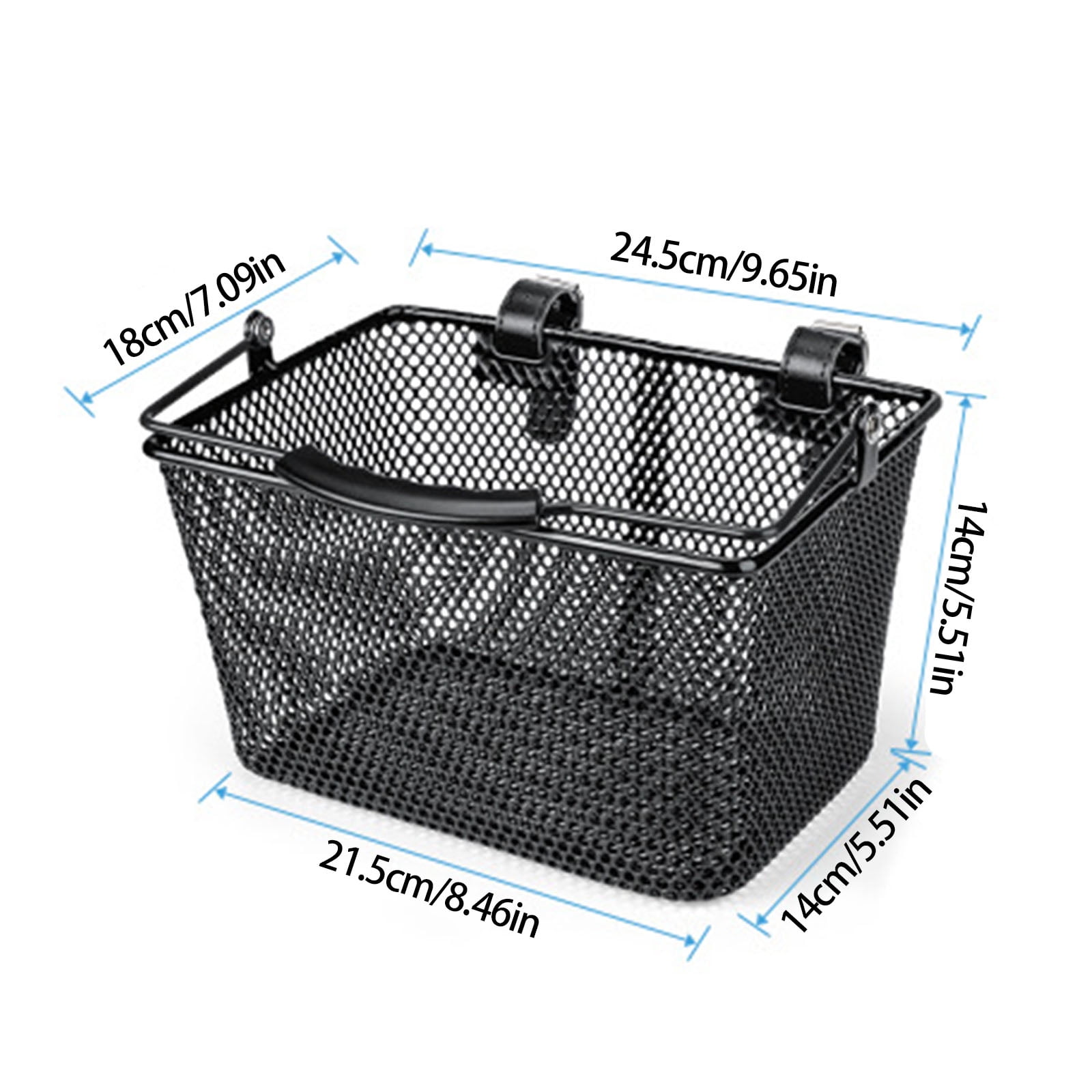 Durability Irons Child Bike Basket Convenient Storage Bike Front Basket Family Outings Accessory