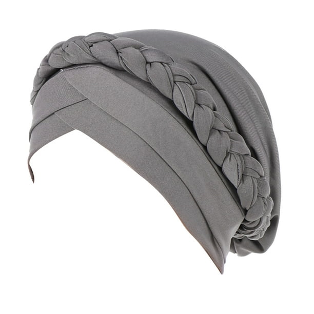 Jygee Fashionable Solid Turban Comfortable Single Layer Breathable Head ...