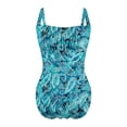 thumbnail image 5 of Women's Floral Print One Piece Swimsuit Bathing Suits Swimwear Beachwear, 5 of 5