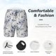 thumbnail image 3 of Fotbe Indigo Tie Dye Traje de Baño para Hombre – Shorts de Natación de Secado Rápido con Forro y Bolsillos-XX-Large, 3 of 6
