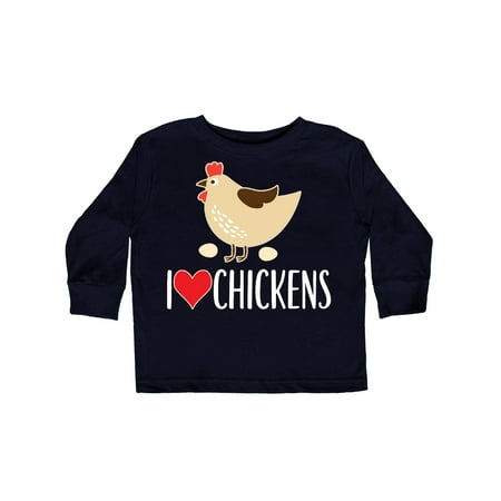 

Inktastic Chickens Cute Farm Animal Gift Toddler Boy or Toddler Girl Long Sleeve T-Shirt