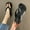 Black, variant on Jacenvly 2024 New Women's Orthopedic Comfort Soft Sole Flip Flop Sandals Black Sandals for Women