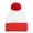 1, variant on Cozy Color-Contrast Knitted with Soft PomPoms, Stretchable All-Ages Winter Hat for Christmas & Family