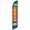 Blue, variant on Cobb Promo Mal Credito Okay! Yellow Advertising Feather Flag 12ft - Replacement Flag Only Without Poleset