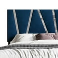 thumbnail image 5 of Home Design Hanover King Upholstered Storage Platform Bed Frame with Silver Acrylic Strip Headboard and Four Under-Drawers, Blue, Easy Assembly, 5 of 6