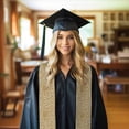 thumbnail image 6 of Haiem Gold Drops Pattern Graduation Stole 2024 | Premium Satin Sash for Graduation Ceremony, 6 of 7