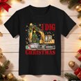 thumbnail image 4 of sdbrld Boys Christmas Short Sleeve Graphic Crewneck T-Shirt for 1T 2T Toddler Kids Holiday Black Sizes 1-2 Years, 4 of 5