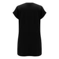 thumbnail image 6 of Xuplwnp Women's Casual Dress Solid Color Round Neck Bat Sleeve Short Sleeve Hidden Pockets Loose Casual Dress Womens Dresses Size XXL, 6 of 6
