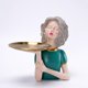 thumbnail image 1 of Estatuil de chica nórdica con bandeja de almacenamiento, escultura decorativa, lve, joyería, pendientes, soporte de almacenamiento, bandeja de baratija, soporte para mesa de dormitorio Verde Colco Estatuilla de escritorio, 1 of 7