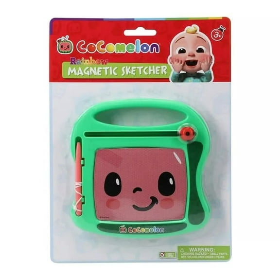 Cocomelon Rainbow Magnetic Toy Sketcher - Travel Drawing Pad for Kids 3 