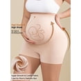thumbnail image 4 of Athlemo Women's Maternity Yoga Shorts Seamless Mid Thigh Shorts Sizes S-XXL, 4 of 7