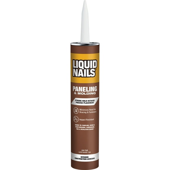 Liquid Nails 10 oz. Paneling & Molding Construction Adhesive (Low VOC), Off White / Tan