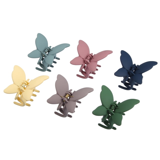 Pinza de garra de mariposa Unique Bargains para el cabello 6 piezas Multicolor