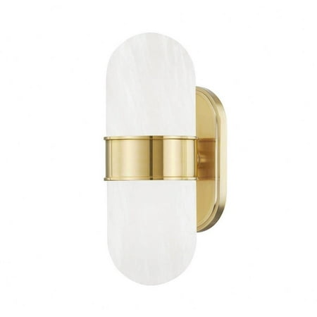 

-2 Light Wall Sconce in Contemporary/Modern Style-4.25 inches Wide By 14.25 inches High-Aged Brass Finish Bailey Street Home 116-Bel-4535995
