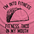 thumbnail image 2 of Womens Fitness Taco Funny Gym T Shirt Cool Humor Graphic Muscle Tee for Ladies Womens Graphic Tees, 2 of 7