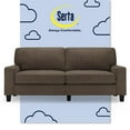 thumbnail image 1 of Serta Palisades 78" Track Arm Sofa with Removable Covers Brown, 1 of 17
