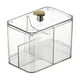 thumbnail image 1 of Organizador de cosméticos, caja de almacenamiento de herramientas de maquillaje transparente multiusos a prueba de polvo Claro, 1 of 9
