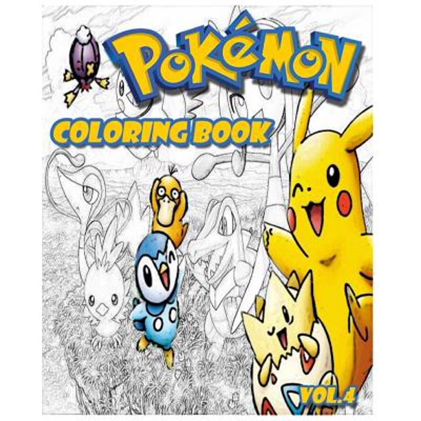Download Pokemon Coloring Books Coloring Book Vol 4 Stress Relieving Coloring Book Paperback Walmart Com Walmart Com